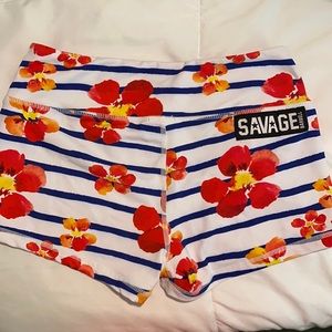 Savage Barbell Jail Blossom Shorts